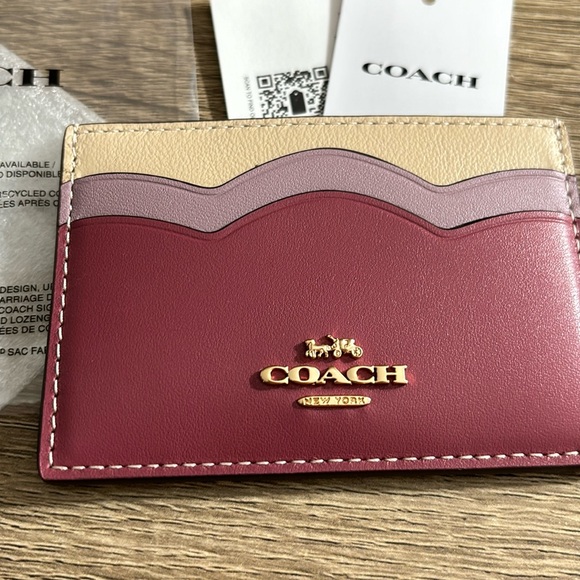 Coach Slim ID Card Case In Leather NWT - Picture 4 of 6